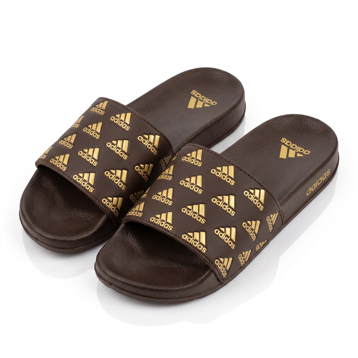 Front angle view of Adidas Adilette men comfort slides