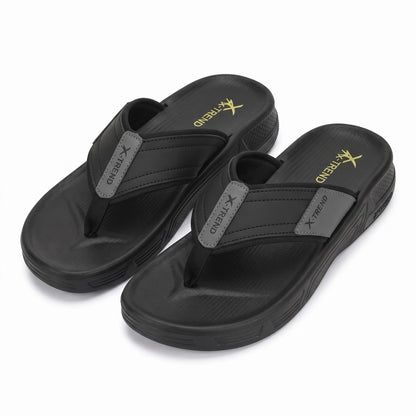 Men's Grey Ultra Comfort Flip Flops - Soft Cushioned Sole